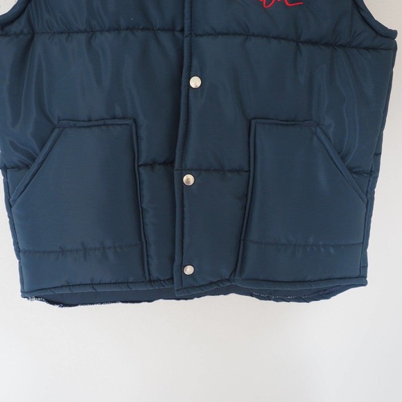80s VTG Puffer Work Ski Vest Snap PLA JAC Plajac Medium Guildford Size‎ Small - Picture 4 of 7
